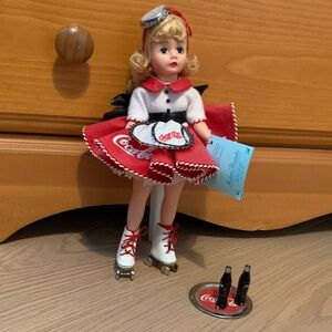 Madame Alexander Coca-Cola Doll in Red and White Skating Car Hop